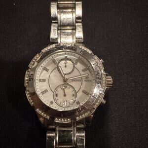 Michael Kors Garrett with a mother-of-pearl dial and Pave Stones